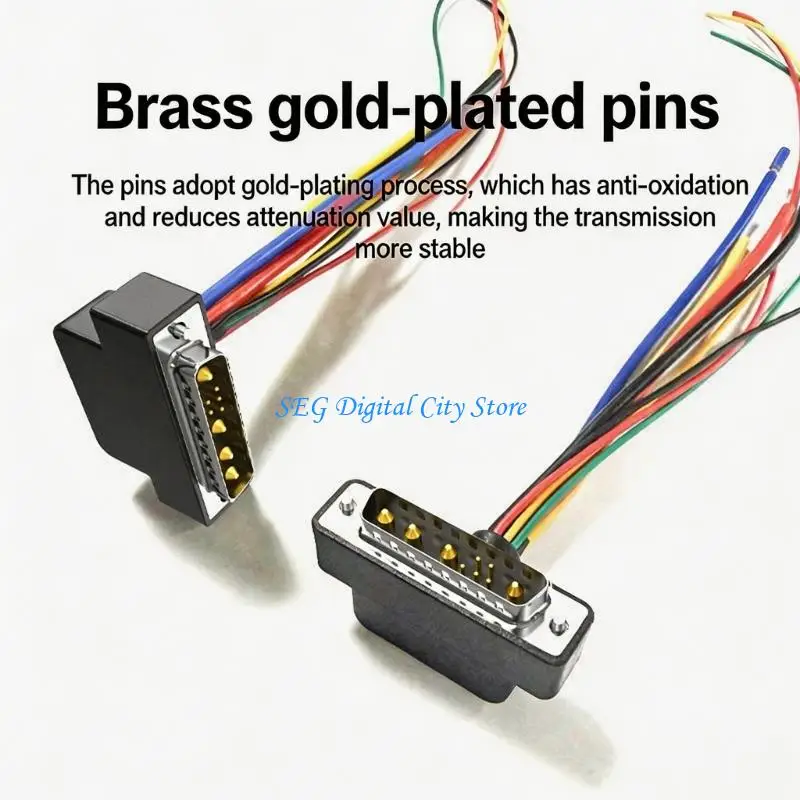 U75B Powerful 9W4 Connector With Gold Plated Contacts Optimaled Transmission