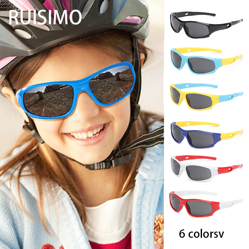 Nuovi occhiali da sole sportivi per bambini occhiali da sole da ciclismo TR90 occhiali da sole per esterni protezione UV occhiali da vista per