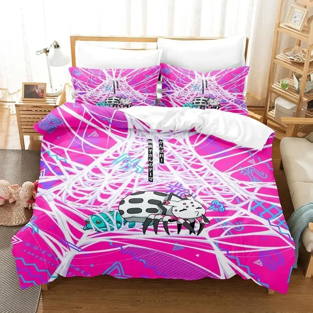 

New So i m a spider so what kumoko Bedding Set Single Twin Full Queen King Size Bed Set Adult Kid Bedroom Duvet cover Sets Anime