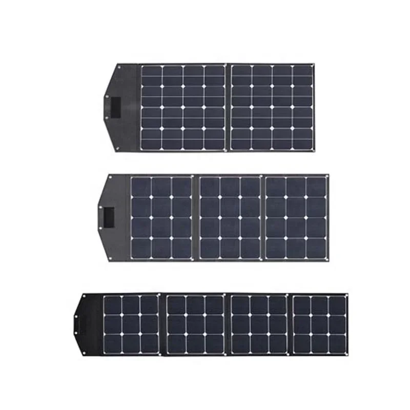 Portable solar chargers 100w folding  kits portable foldable blanket bag small lightweight for 5v 12v energy system