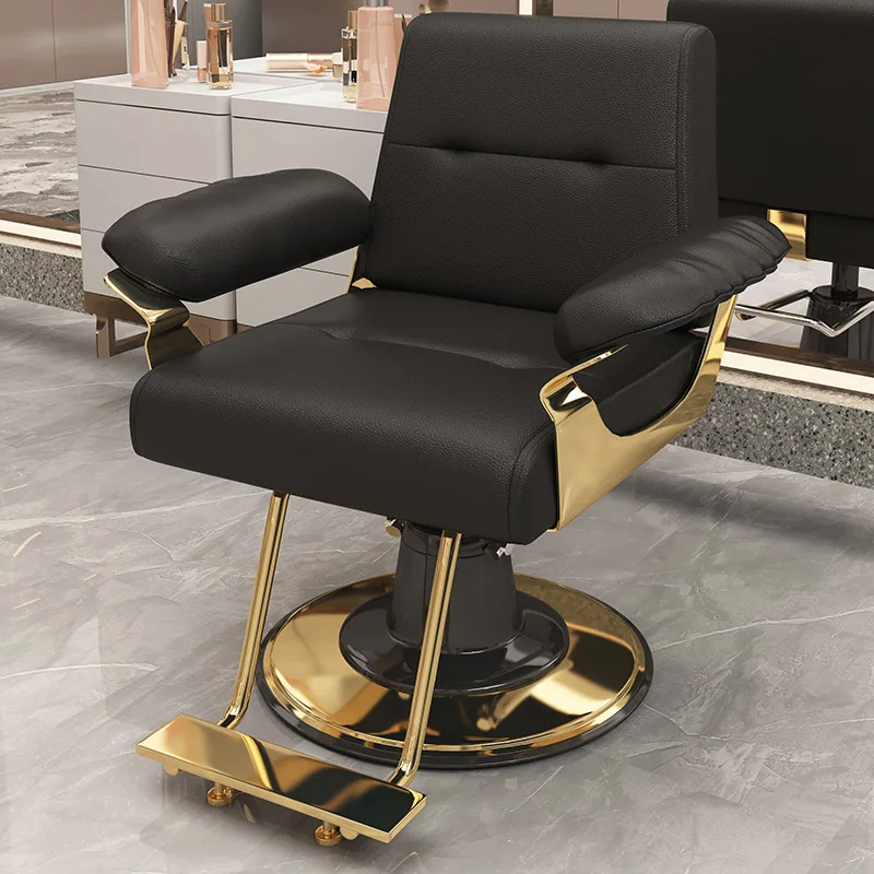 -For  New Barber Shop Chair Hair Stool Hair Salon Special Lift Can Be Reclined High-end Perm and Dye Hair Chair&