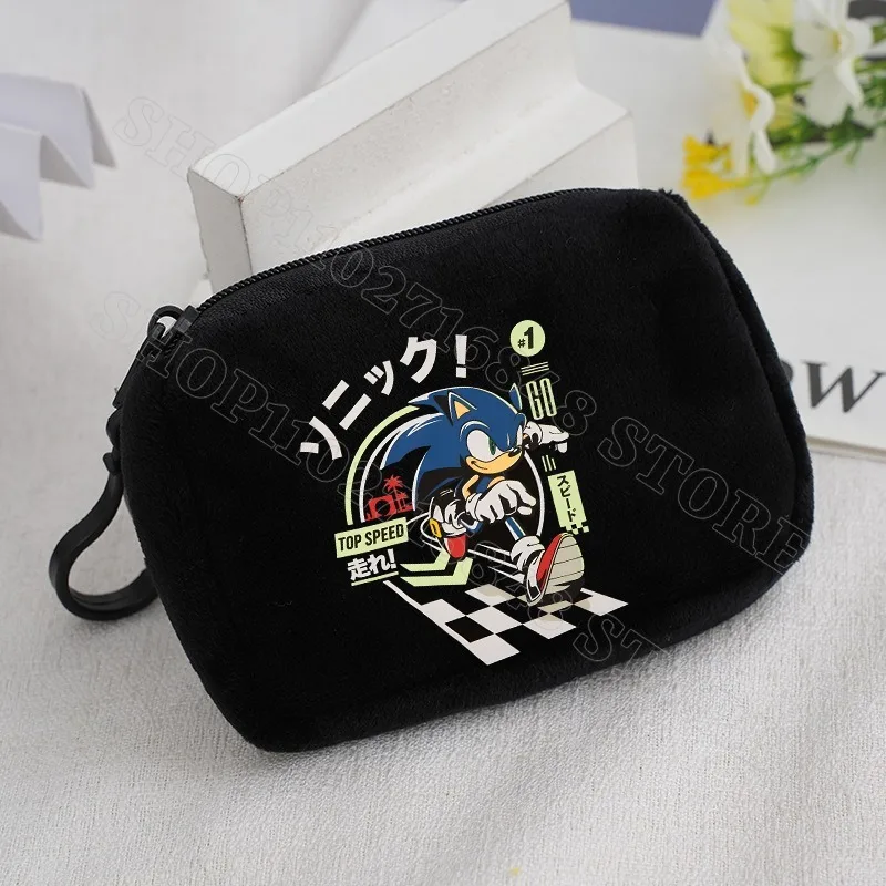 Sonics Cute Wallets Boys Girls Fashion Purse Cartoon Anime Graphic Print Wallet Portable Coin Purses Clutch Birthday Party Gifts