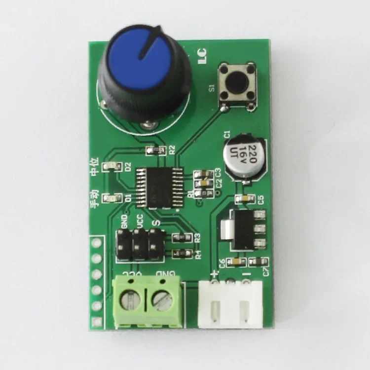 MG995 MG996 SG90 Servos de doble canal, perilla ajustable, interruptor de placa de Control en serie, módulo de depuración de engranaje de dirección MCU de 8 bits