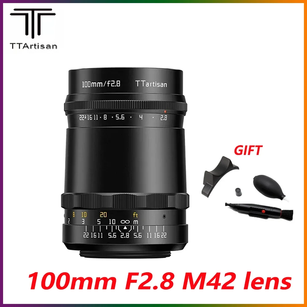 TTArtisan 100mm F2.8 M42 Camera lens Full Frame Manual Lens For Sony E/Nikon Z/Canon RF/Leica M/Fuji X Mount Camera