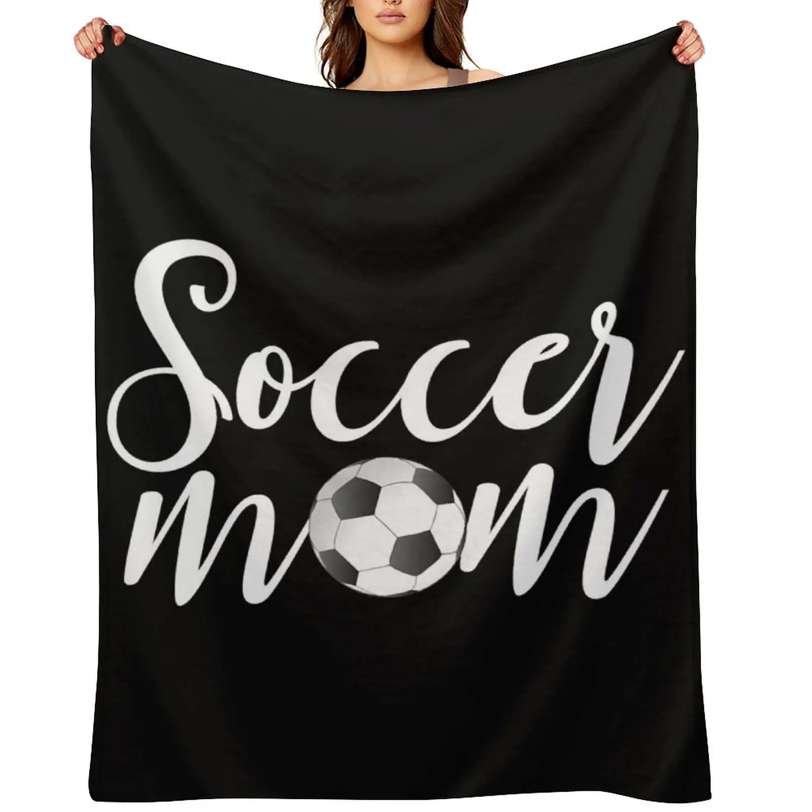 

Soccer Mom Hoodie Mother's Day Gifts For Mom Throw Blanket Luxury Softest christmas gifts Sleeping Bag Blankets