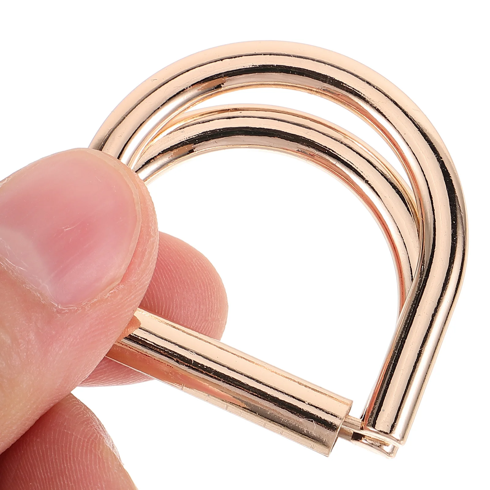 

10Pcs Metal Buckles Thick Rust Resistant Belt Hardware for DIY Crafting Bags Clothing Strap Buckles D Ring