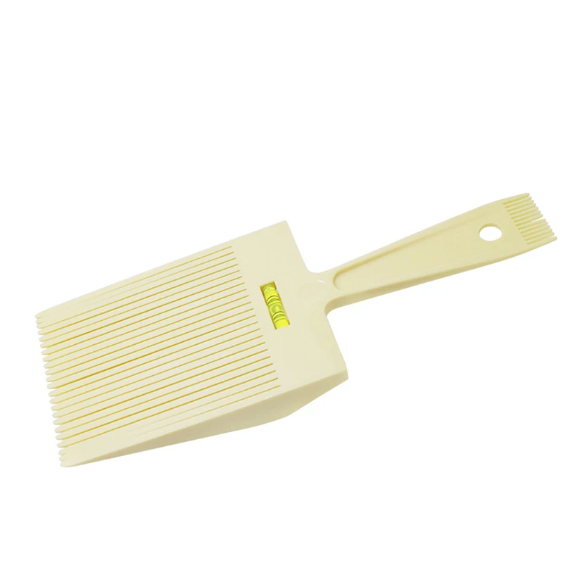 リキッドバランス定規付きフラットヘアコーム,ヘアカット,理髪店の櫛,美容ツール