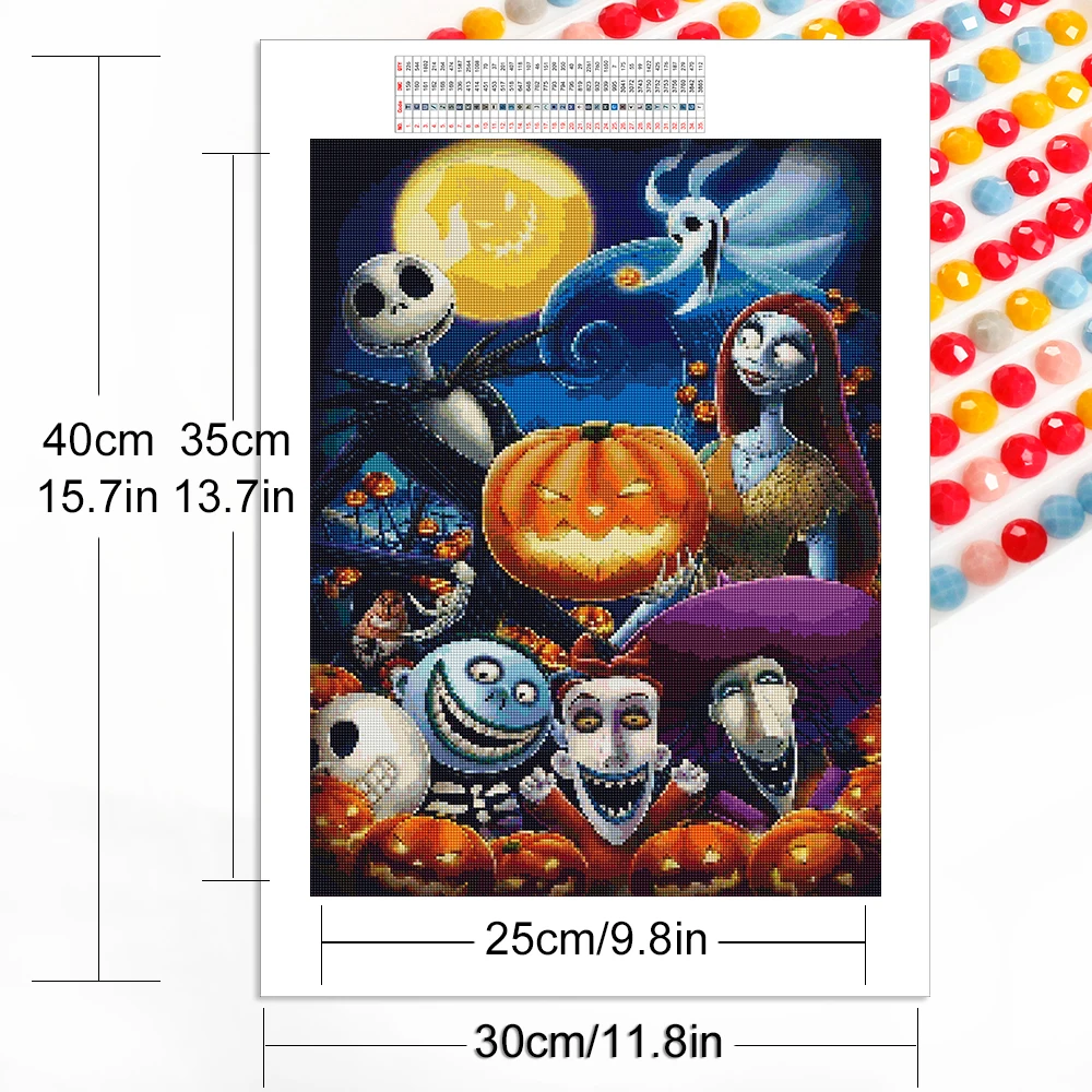 Disney Diamond Mosaic The Nightmare Before Christmas Painting Sally Jack Skellington Embroidery Picture Mosaic Home Decor