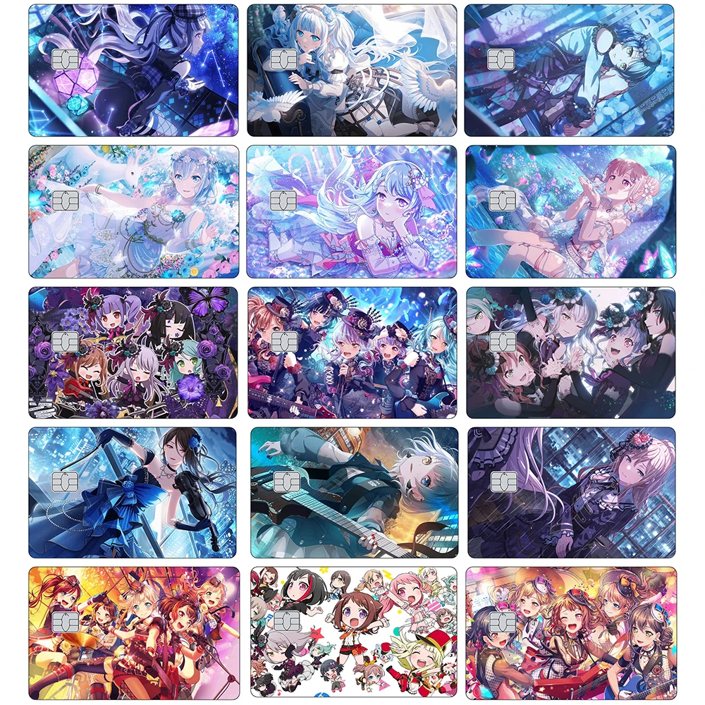 

Anime TV BanG Dream Credit Card Skin Ran Mitake Matte Stickers for VISA Bank Card Mastercard JCB and Other IC Magnetic Cards