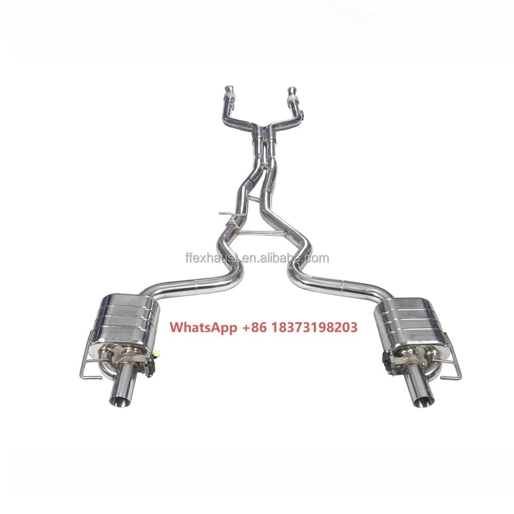 

High Performance Sport Catback Exhaust for Mercedes Benz C43 W205 3.0T Ss304 With Valve Muffler Remote Control Exhaust