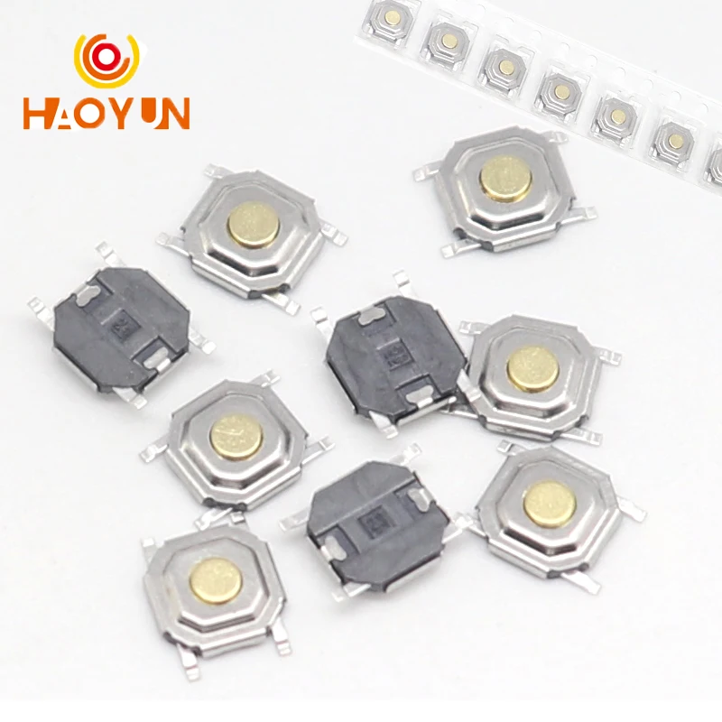 

【200-50 шт.】4X4X1,5 мм SMD тактильный тактовый кнопочный микропереключатель 4*4*1,5 мм кнопка с медной головкой ключи кнопка 4 контакта