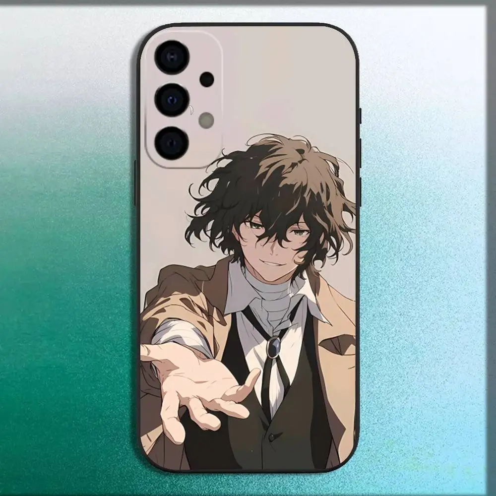 O-osamu b-bungo Dazai chiens errants coque de téléphone pour Samsung Galaxy A73,72,71,A52,51,40,41,A22,A32,31,A13,12,Note20 coque noire souple