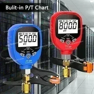 R134a Wireless Manifold Gauge Set - PT-500&PT-800 Digital Pressure Tool for HVAC Maintenance