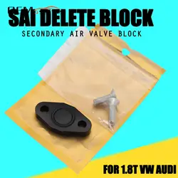 DIY Aluminium Alloy Block Blanking Off Plate SAI Delete Block Off Plate For 1.8T Volkswagen Audi MK4 Golf Jetta TT A4 B5 B6