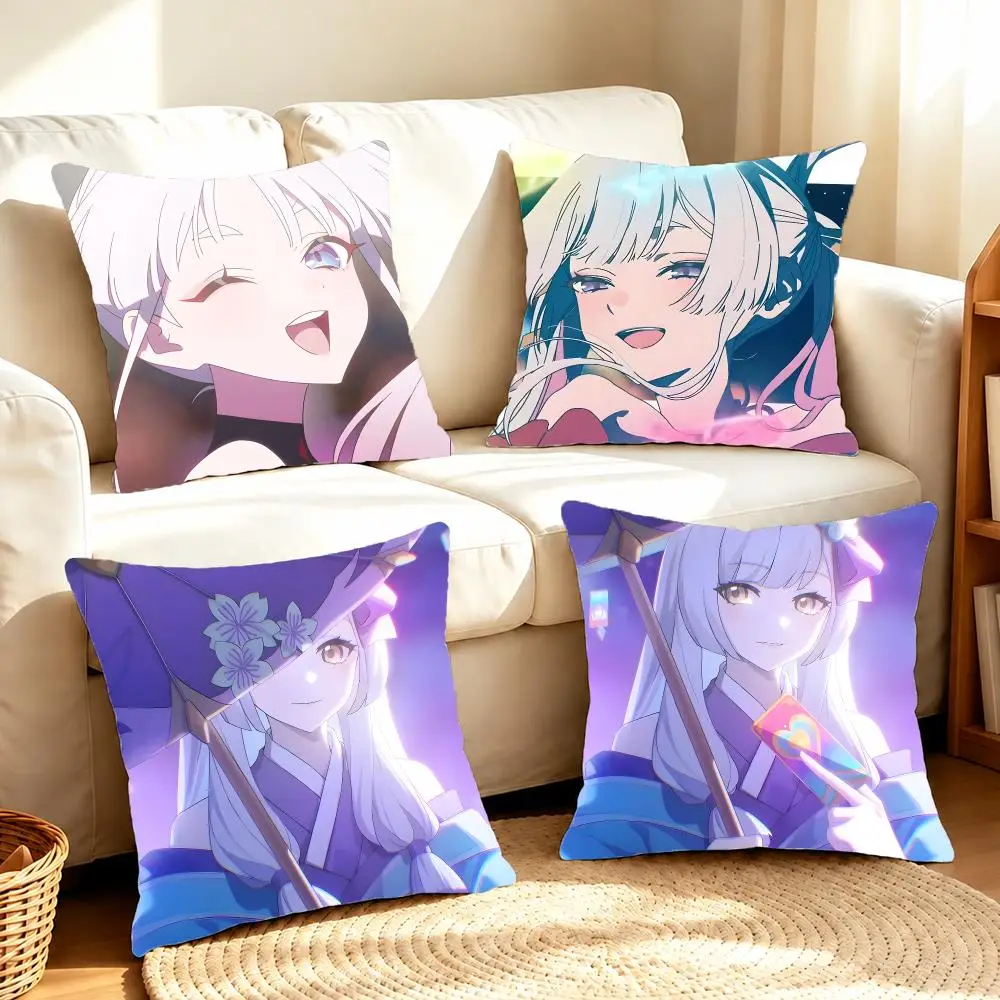 Magical Shiny Ethereal Cosmic Princess Kaguya Cushion Cover Sofa Living Room Home Decor Invisible Zipper Anti-dustmite Shell