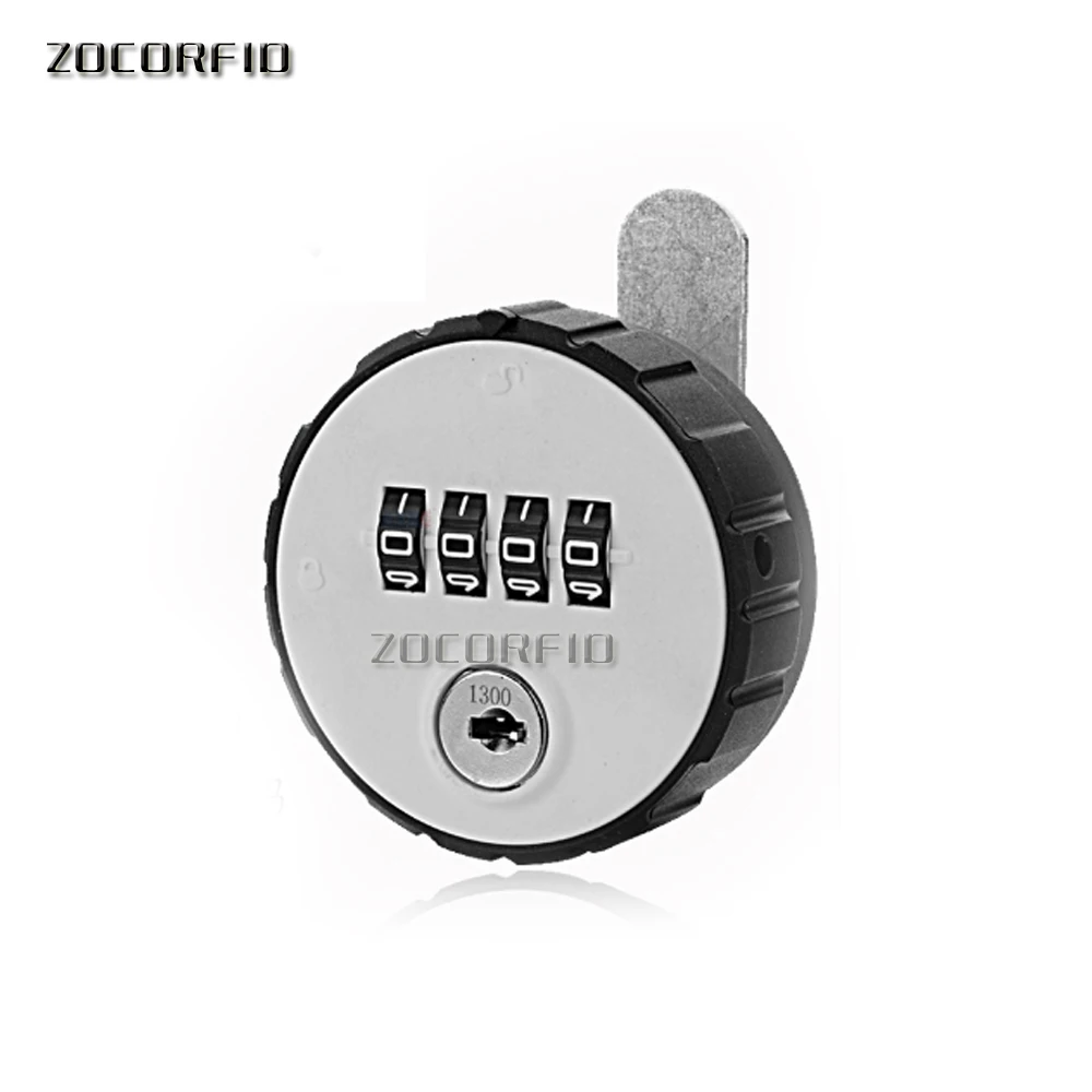 Hardware Drawer Door Anti-theft with Key Drawer Lock Combination Cabinet Cam Lock 4 Digital Round Padlock