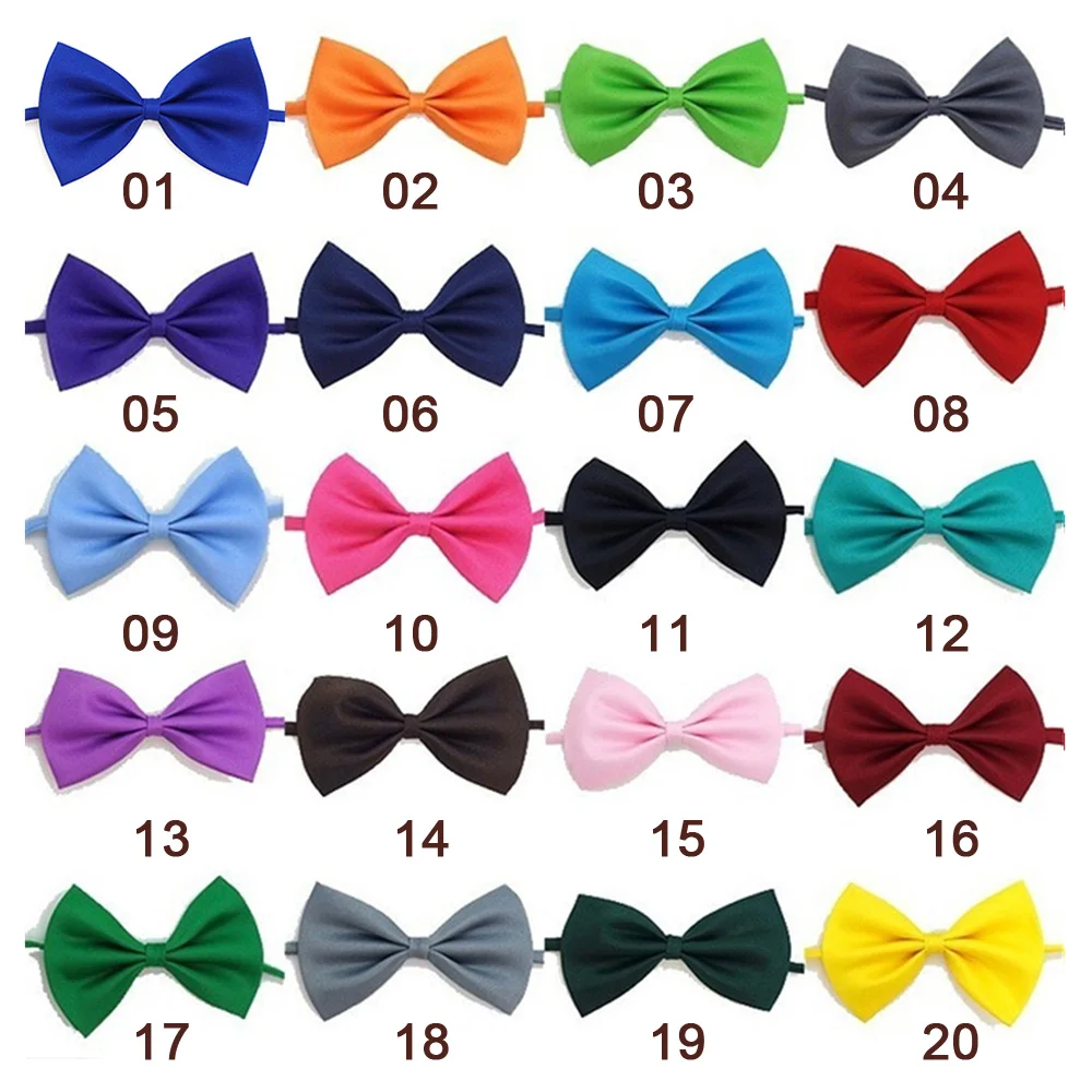 50/100pcs Dog Bows Mix Colors Wholesale Pet Grooming Accessories Rabbit Cat Dog Bow Tie Adjustable Bowtie Pet Products