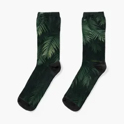 Green Tropical Plant Leaves Socks cycling luxe kids Man Socks Women's