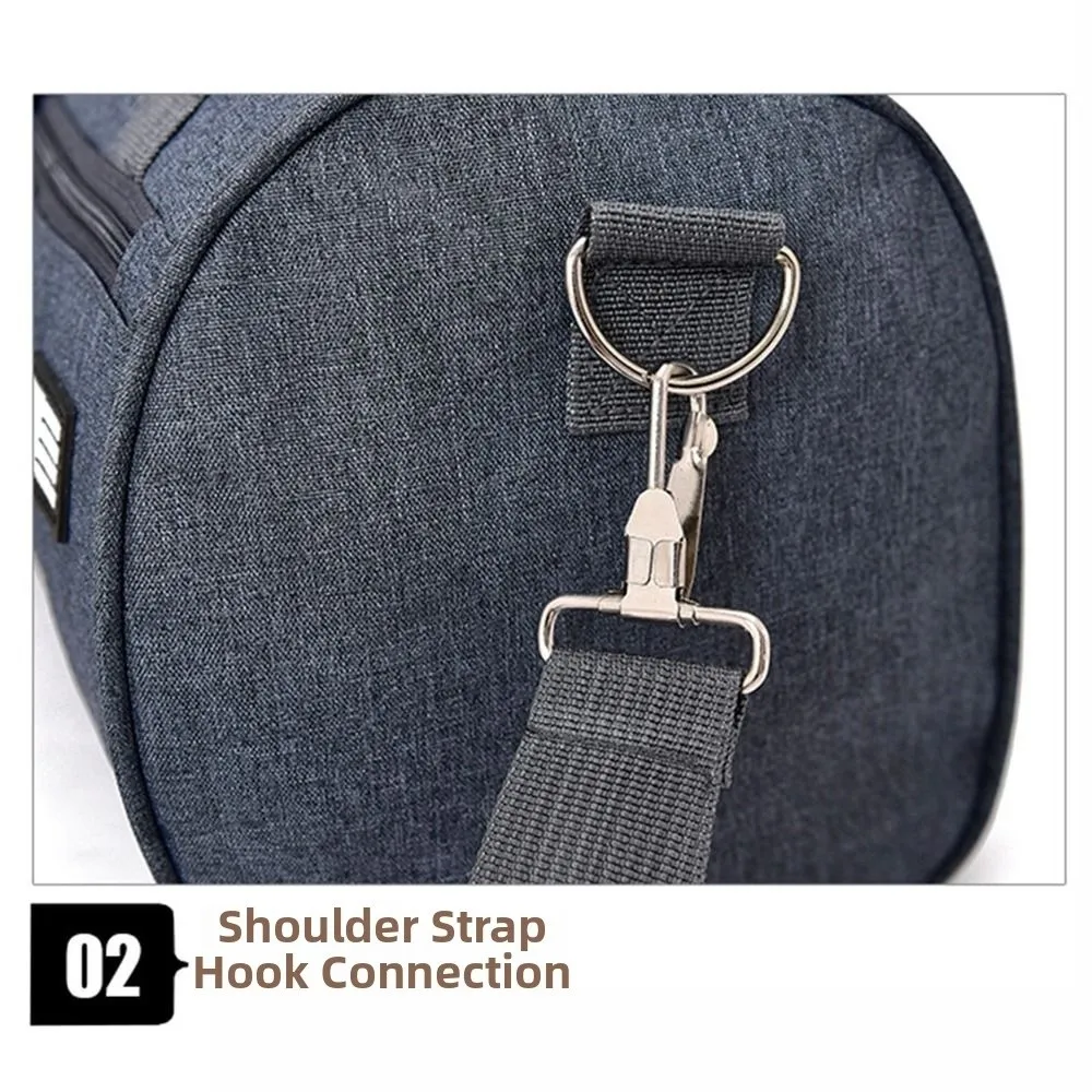 حقيبة محمولة للسفر من القماش الخشن كروس ذات سعة كبيرة للنساء حقيبة يد للياقة البدنية مقاومة للاهتراء ومقصورة للأحذية وحقيبة كتف للصالة الرياضية