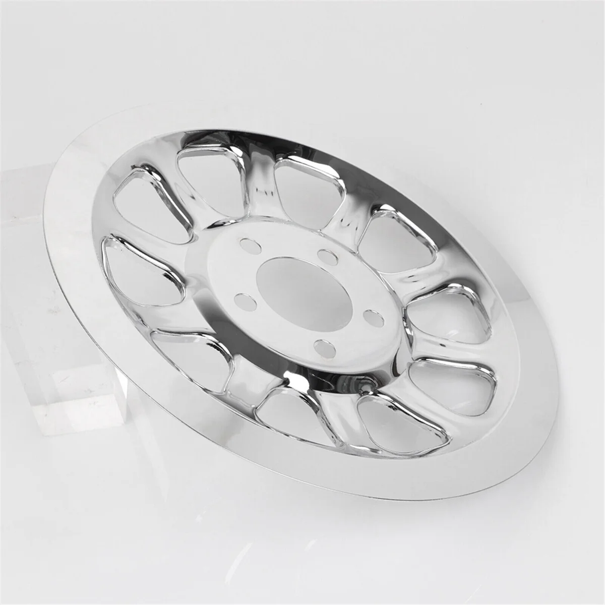 크롬 외부 후면 도르래 커버 인서트, Harley 소프테일 Fat Boy Lo FLSTN FXSTC