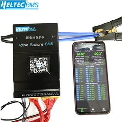 Heltec 1A 2A Active Balance BMS 8S12S 13S 14S 16S 20S 24S Smart Bms  8-24S 100A 150A 200A Lifepo4 Li-Ion Lto Battery