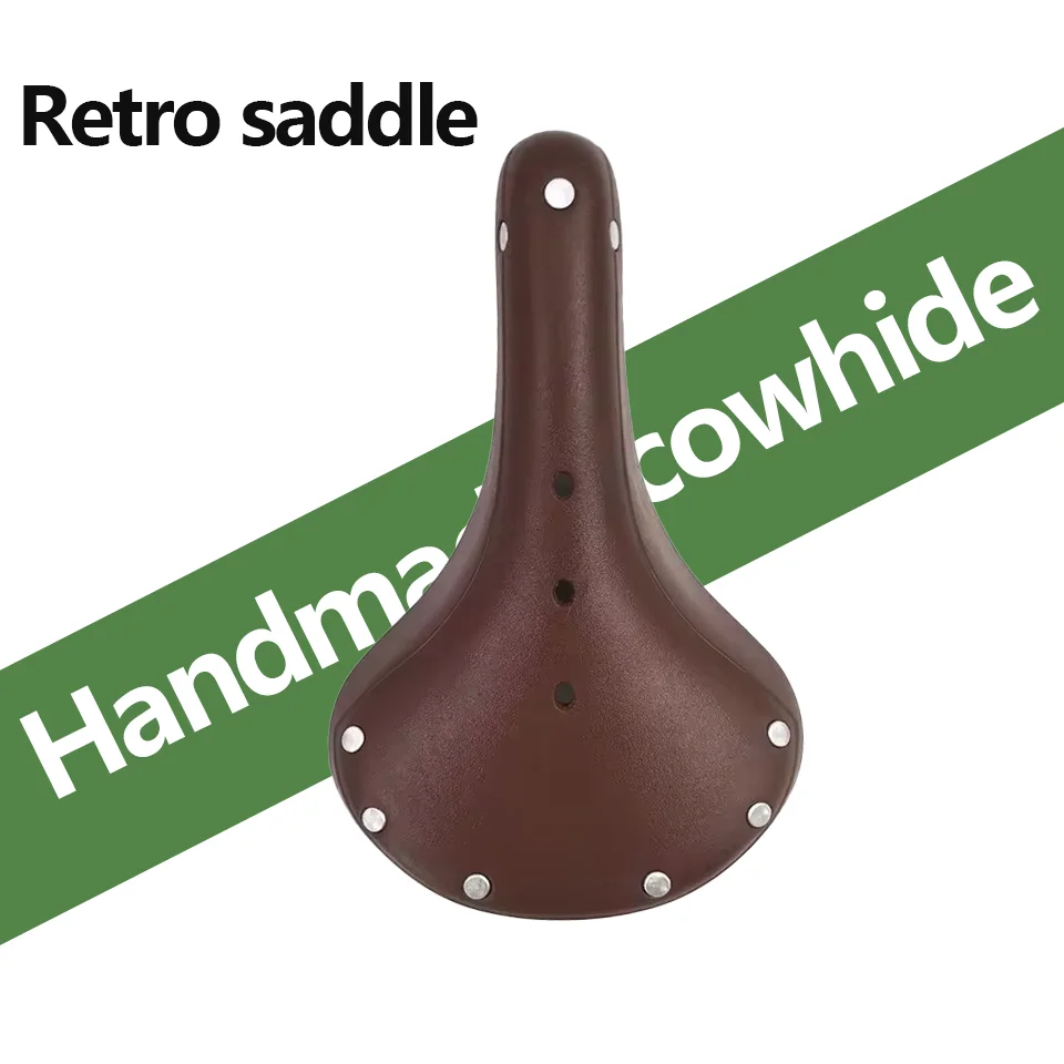 

Vintage bike Seat Retro Saddle Rivets Road MTB Cushion Comfort bike part