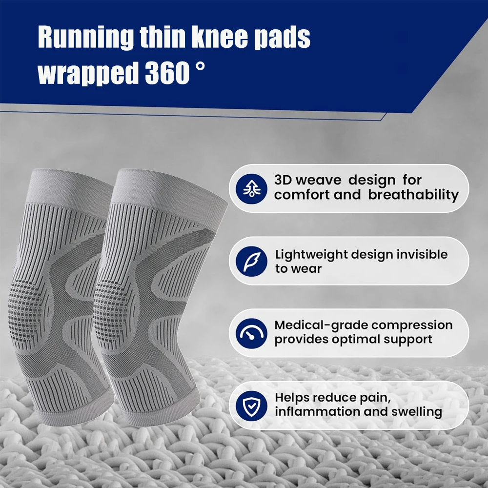 

1Pair Knee Braces for Knee Pain,Knee Pads Sleeves Weightlifting Knee Compression Sleeve Support