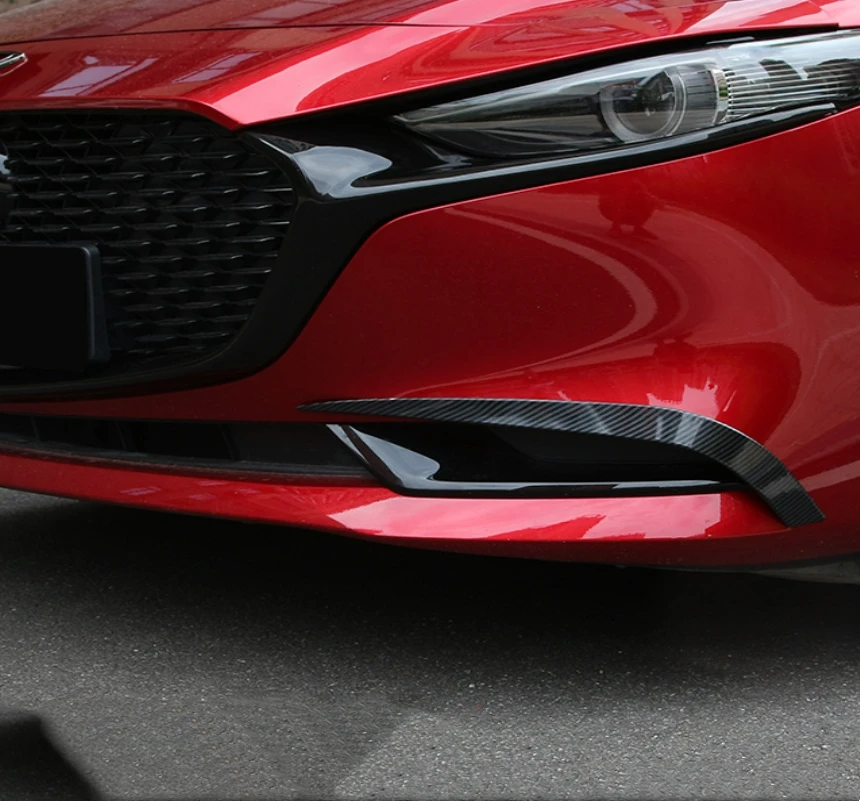 

Противотуманные фары из углеродного волокна, лампы, полоска для век и бровей, Накладка для Mazda 3 Axela 2019 2020, внешние аксессуары