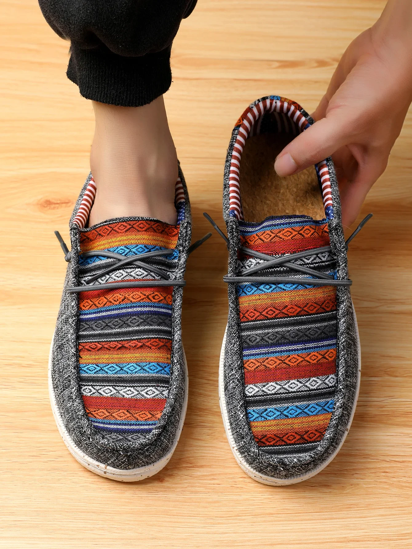 Herren-Freizeitschuhe, rutschfestes Design, Originalmarke, Canvas-Schuhe, Slipper, Unisex, strapazierfähig, modische Slip-on-Schuhe, hohe Qualität. – Detail 8
