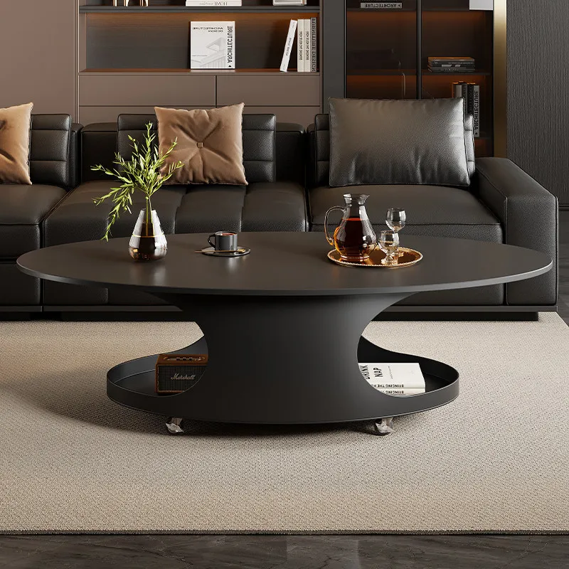 Mesa de centro de decoración moderna, mesa de centro de diseño nórdico de lujo, mesa de centro sencilla, estética minimalista, mesa auxiliar, muebles para el hogar