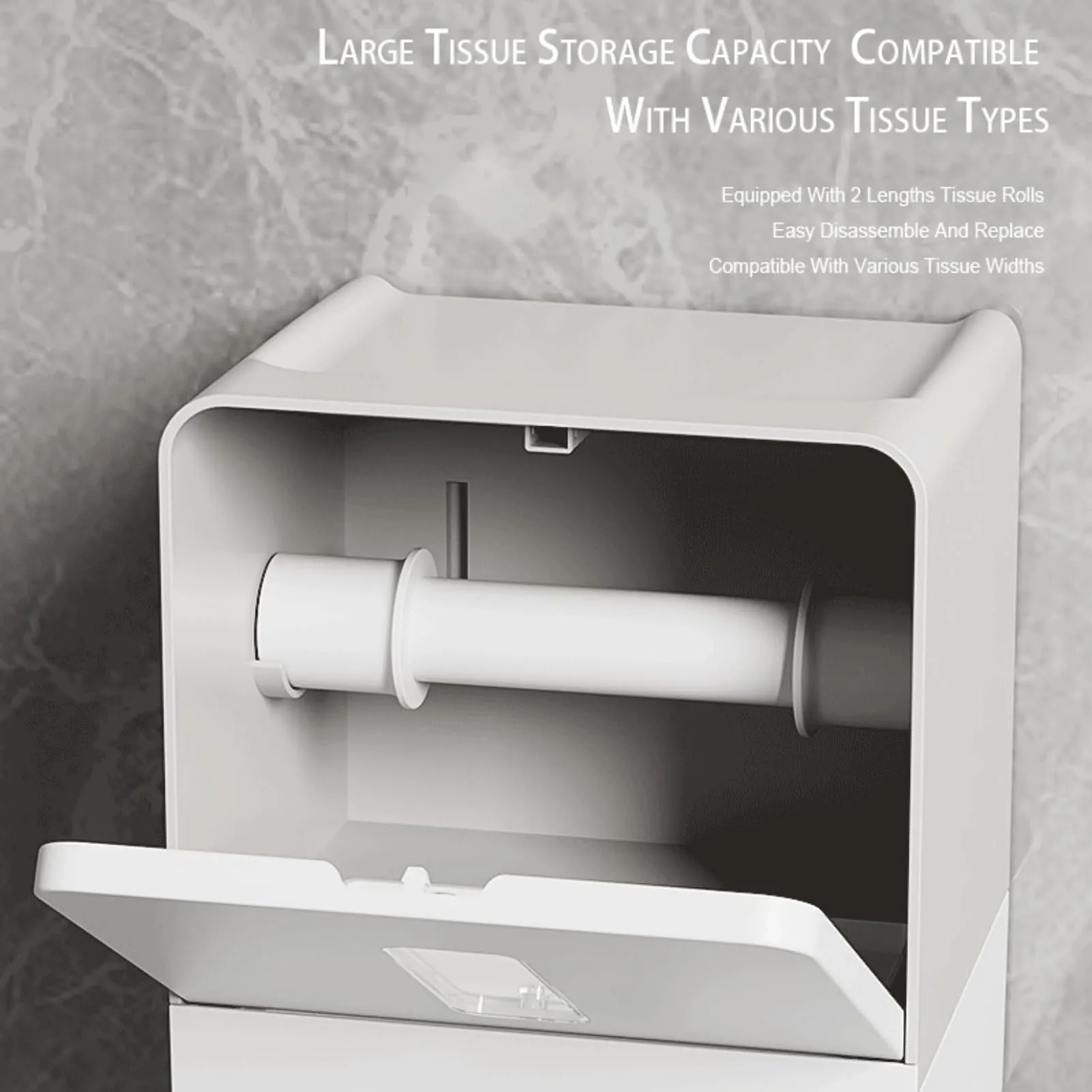 Roll Paper Towel Dispenser Automatic Paper Towel Dispenser Sensitive Touchless 3 Adjustable Settings with Night Light for Hotel