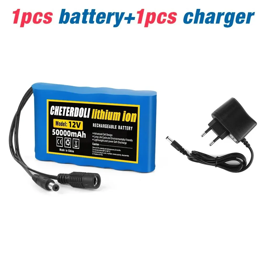 

Long-lasting 12V Battery Pack - Portable Super Lithium Ion Battery with 50000mAh Capacity for CCTV Cam Monitor