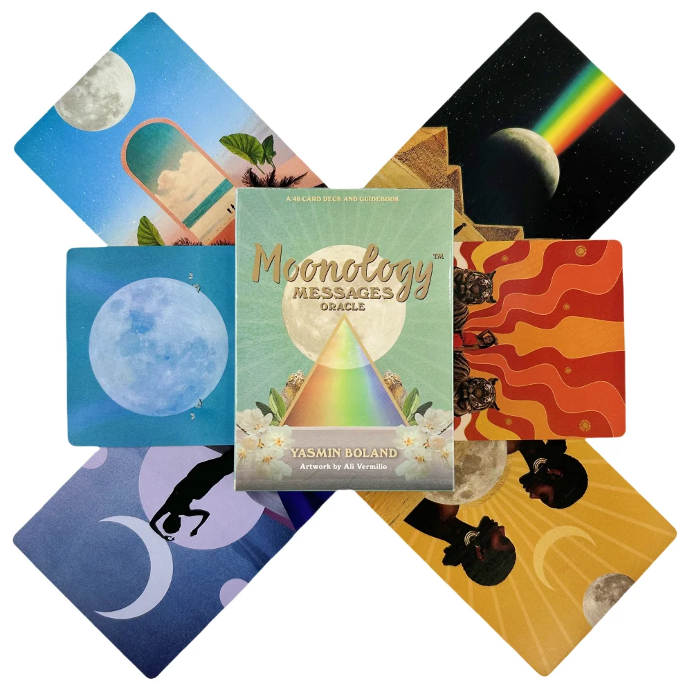 Moonology Messages Oracle Cards Divination Deck English Versions Edition Tarot Board Playing Table Games For Party