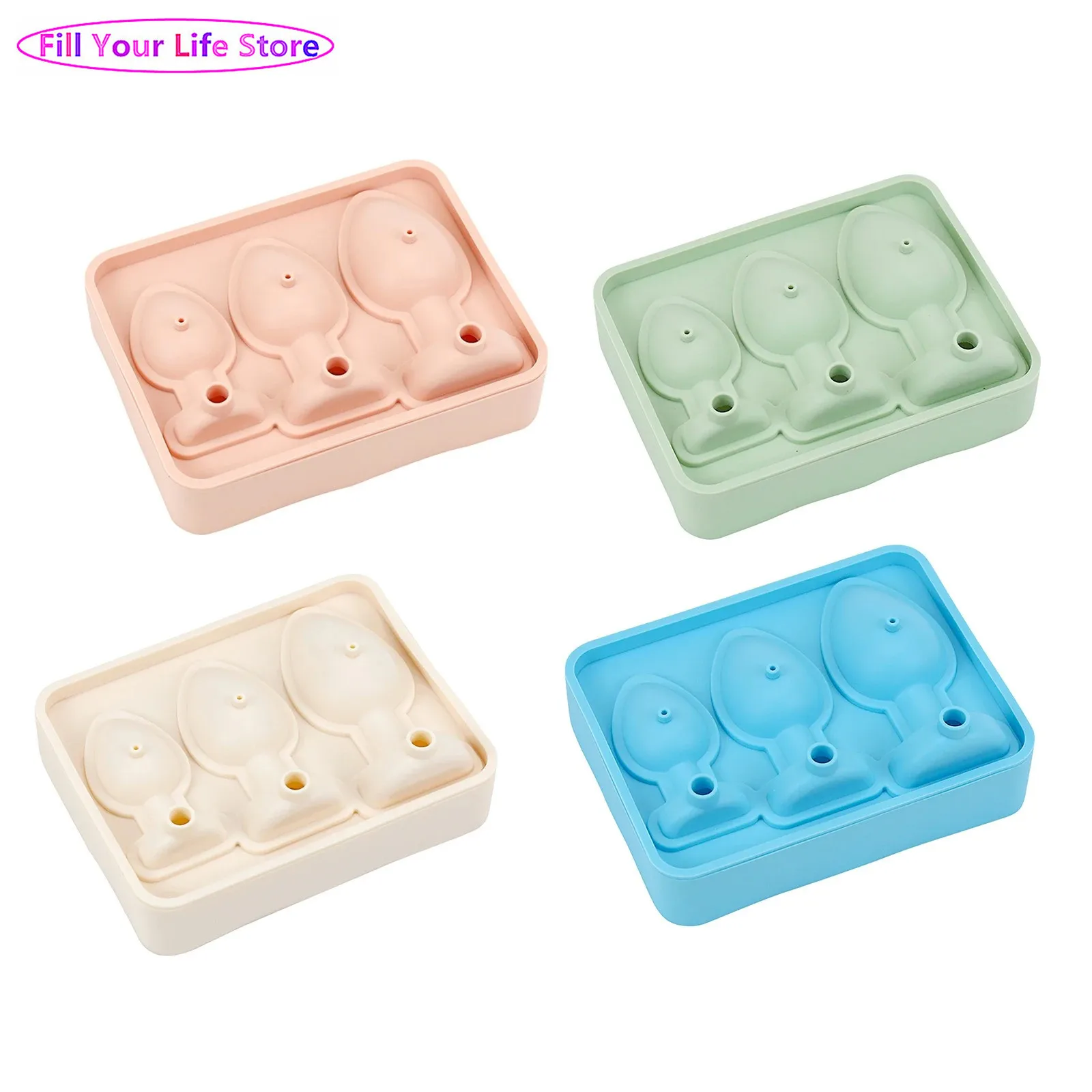 

Funny Ice Cream Silicone Mold Butt Plug Shaped Tray Maker for Prank Bachelor Bachelorette Party Bar Cocktail Whiskey