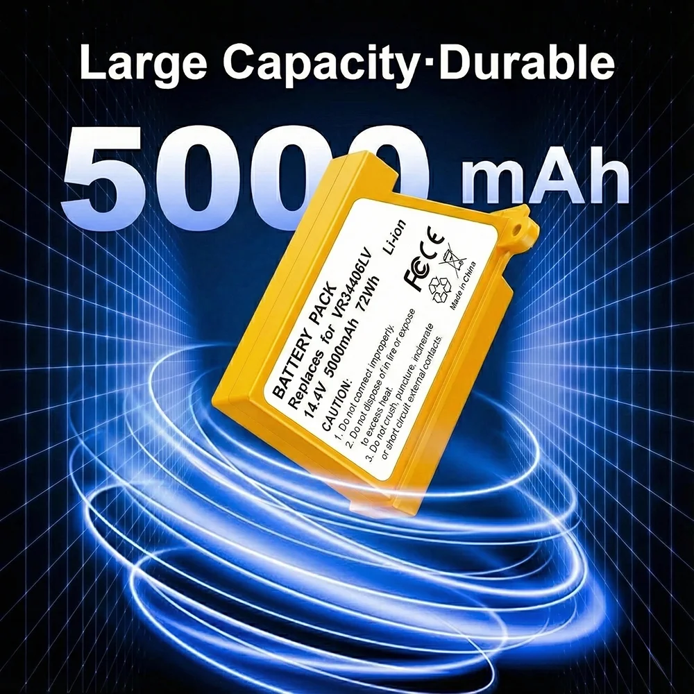 Replacement Battery For LG HomBot VR34406LV VR34408LV VR5902LVM VR5940 Robot Vacuum Cleaner 14.4V 2600mAh 3000mAh Li-ion Cell