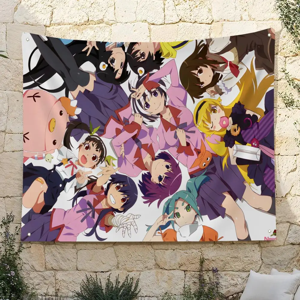 M-Monogatari Series Flags Home Yard & Garden Decor Banner - Indoor Outdoor Wall Hanging Flag