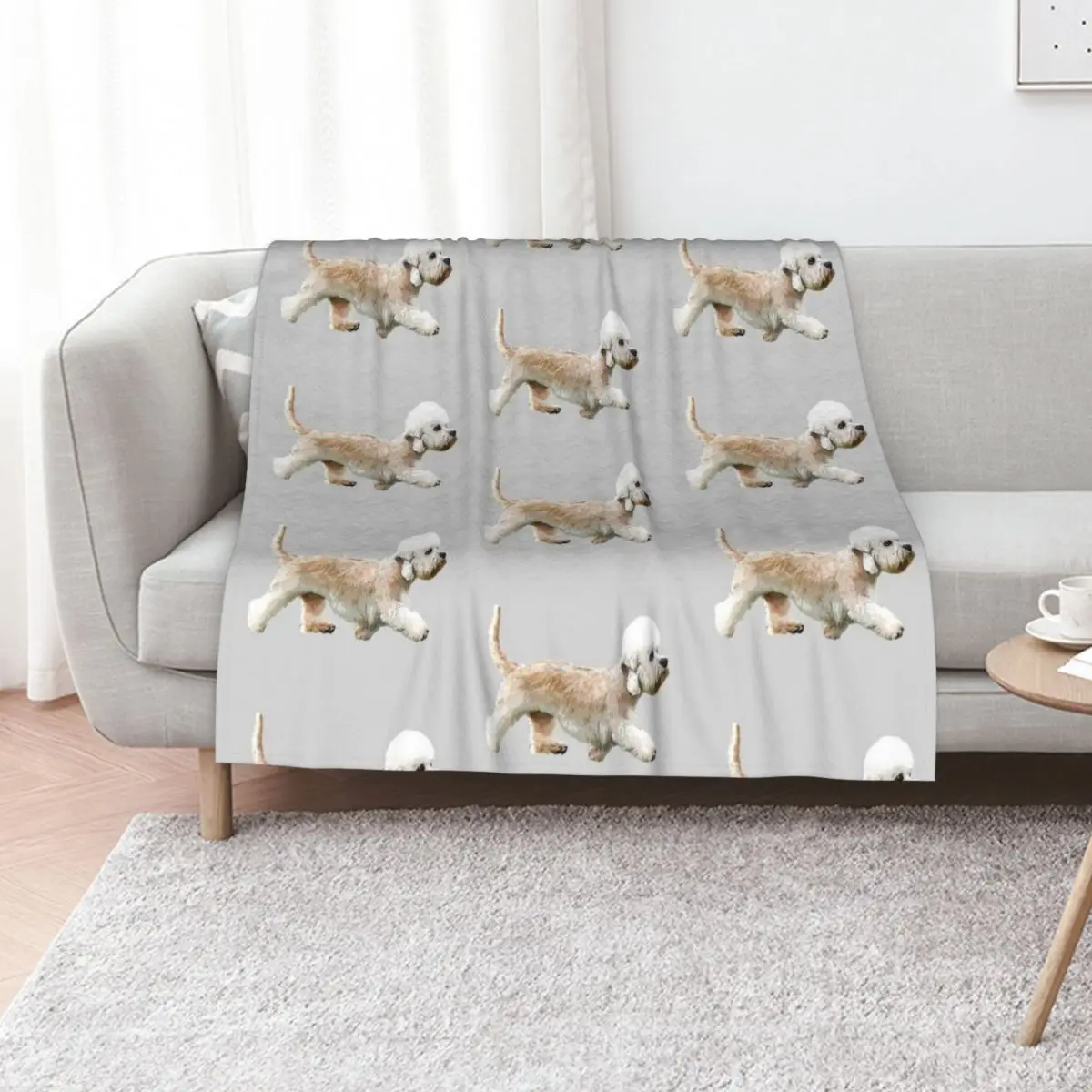 Dandie Dinmont terrier Throw Blanket Kid'S decorative heavy to sleep Travel Sofa Throw wednesday Blankets