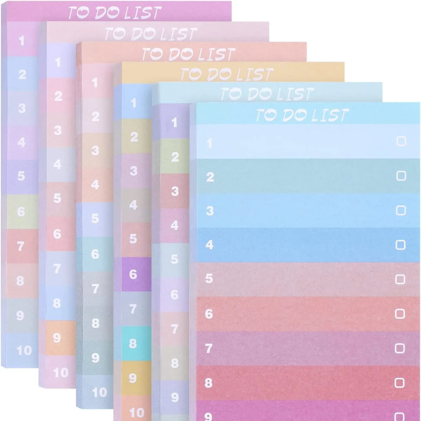 50 Sheets To Do List Sticky Notes,Multicolors Lined Sticky Notes Self Adhesive Sticky Notes Memo Pad To Do List For Office Note