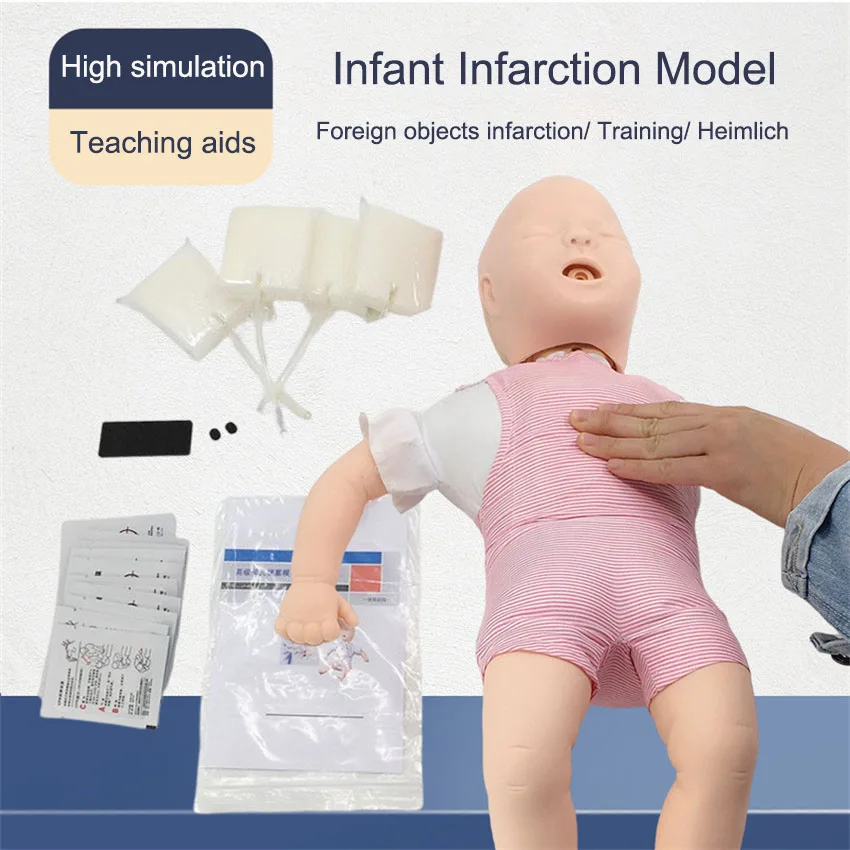 

Baby Infarction Model Infant Airway Obstruction Training Manikin Cardiopulmonary resuscitation simulation Teaching Tool 55cm