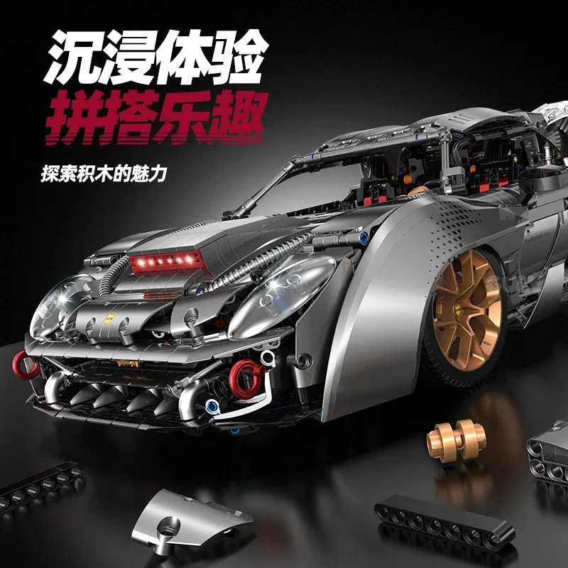 10629 1:8 MOC รถแข่งซูเปอร์เทคนิค 918 ตัวต่อบล็อก ของเล่นประกอบแบบจำลองสำหรับเด็ก ของขวัญคริสต์มาส 3903 ชิ้น
