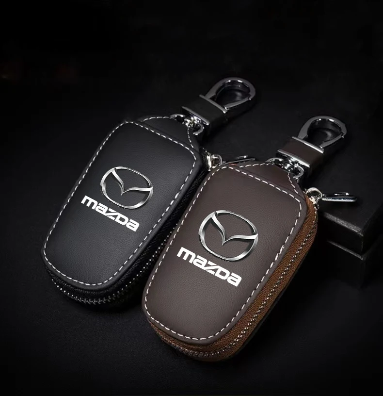 

PU Car Remote Key Case Cover Shell keychain protect For Mazda 2 3 6 CX5 CX30 CX8 CX3 CX9 BT50 MX5 CX7 CX9 RX7 MX3 RX9 MPS MS