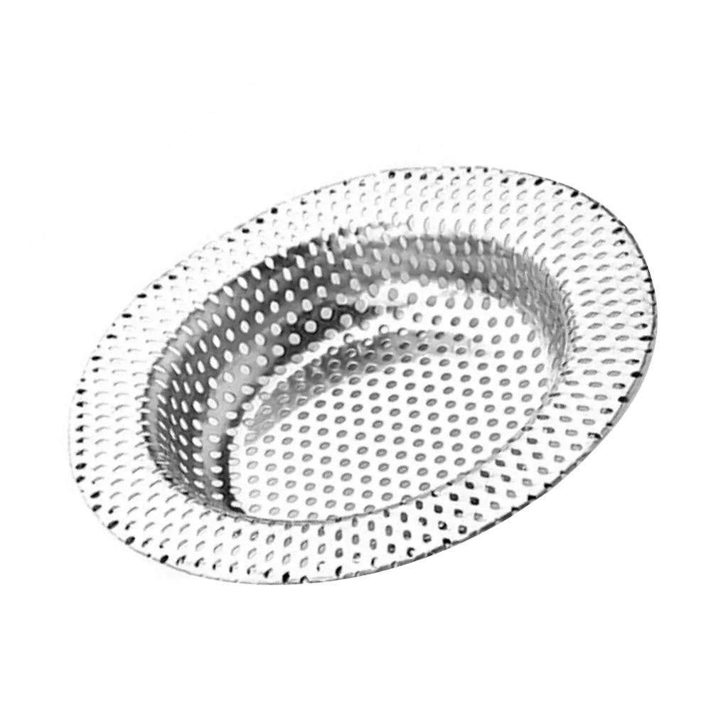 3 Pack Stainless Steel Sink Strainer Large Wide Edge Mesh Design Basin Strainer Silver Rustproof Sink Drain Basket Shower Drain