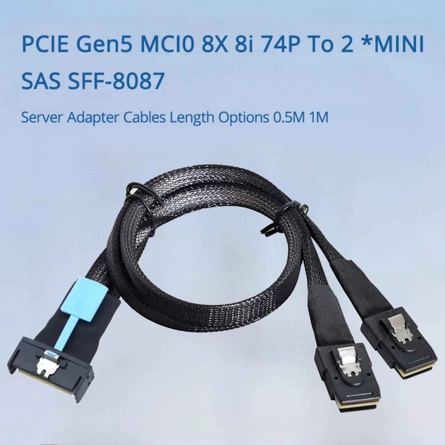 pcie-gen5-mcio-8x-8i-74p-a-dual-mini-sas-2-sff-8087-cable-adaptador-de-servidor-cable-de-conexion-interno-pci-e-de-alta-velocidad-50cm-100cm