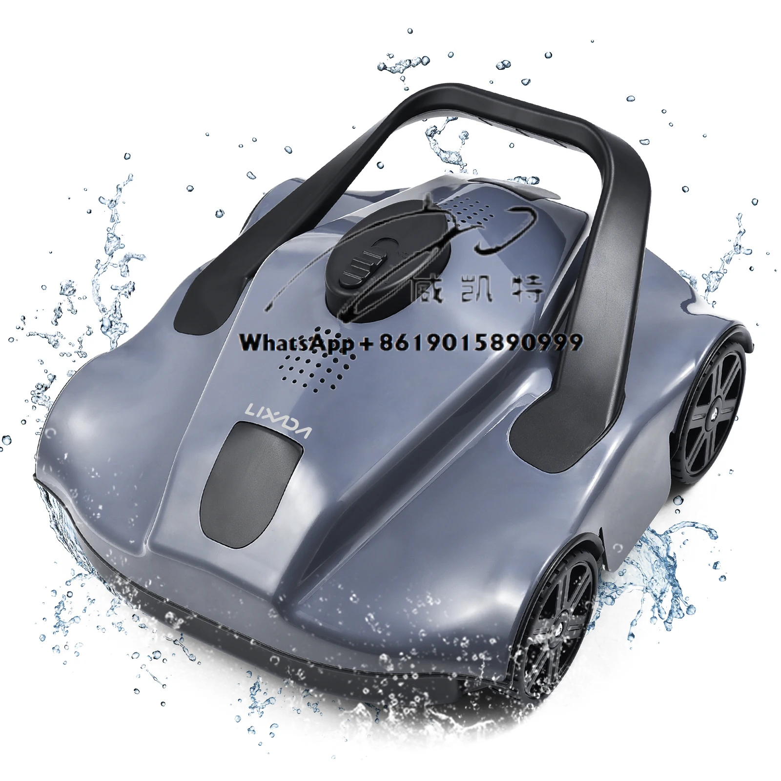 

Automatic Robotic Pool Cleaner Cordless Robotic Pool Vacuum for in Ground Flat Pools