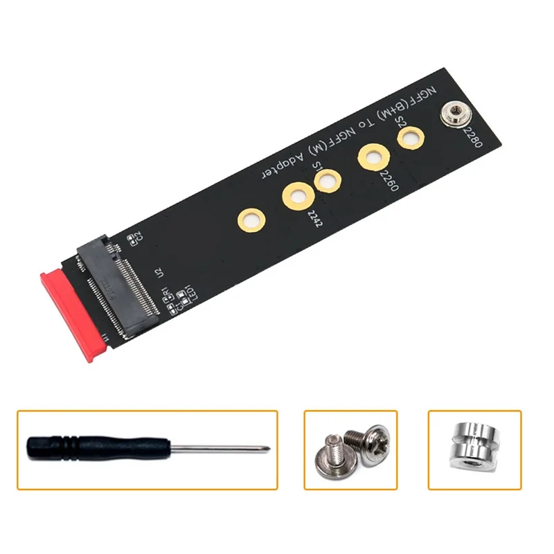 الإصدار الجديد M.2 (NGFF) مفتاح B + M إلى مفتاح M محول لحافلة PCI-E SSD يدعم 2242/2260/2280 نوع M.2 مفتاح M SSD البعد Z