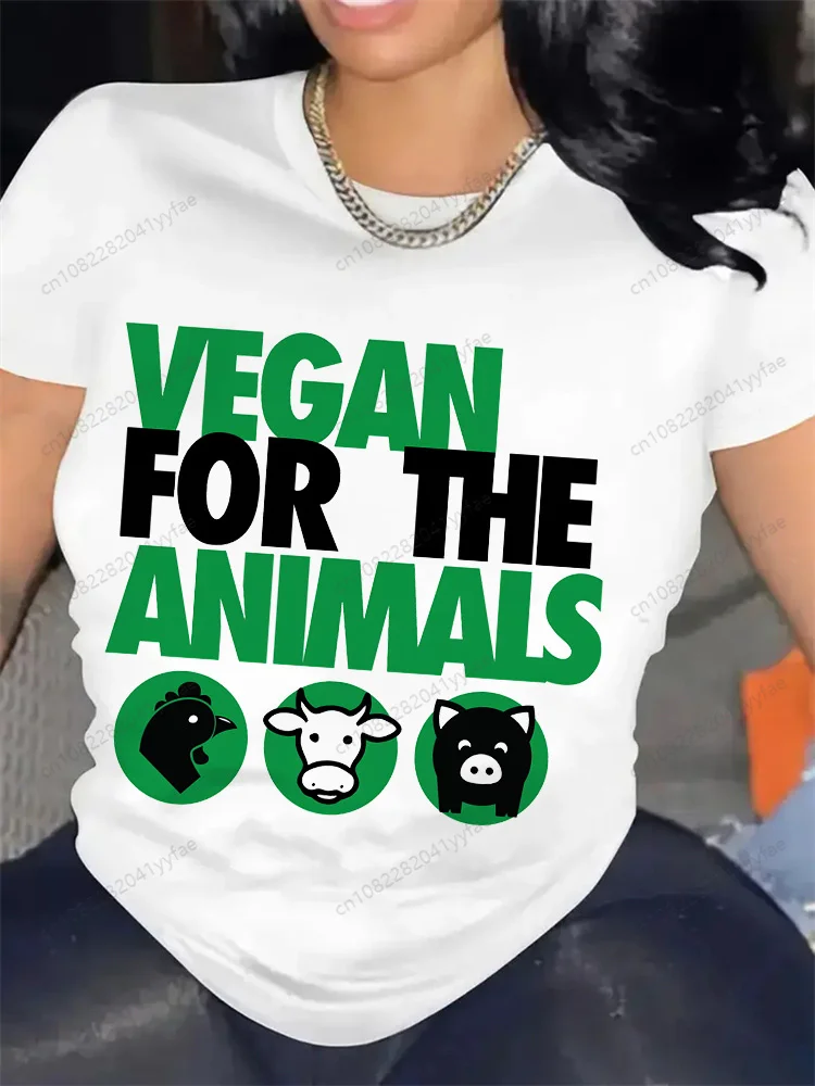 

Ladies Vegan Avocado T-shirts Summer Fashion Print T Shirt Casual O-Neck Tshirt Women Funny T-shirt Top Girls Tees