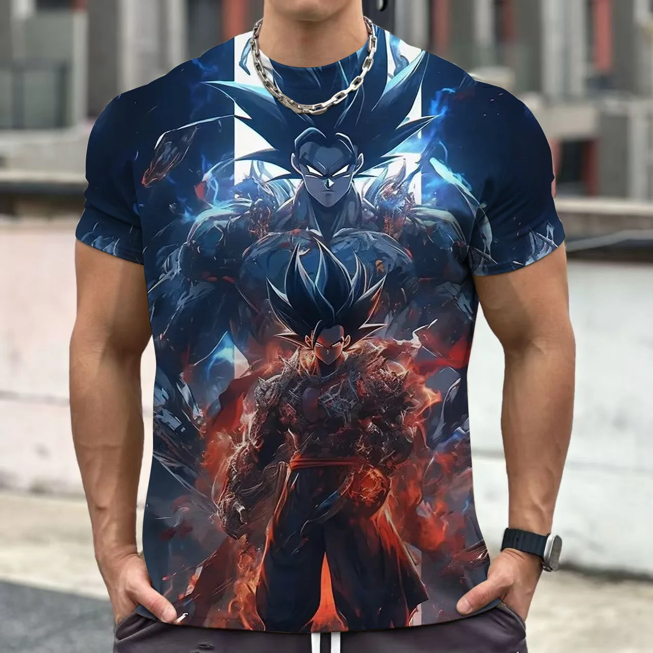 

Dragon Ball Goku Cosplay T Shirts Super Saiyan Boys Kids Clothes Short Sleeve T-shirt White Black Orange Breathable Jersey