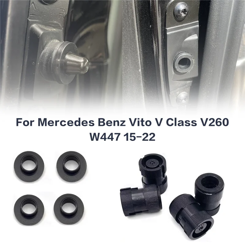 Gumowy pierścień eliminujący niezwykłe hałasy w drzwiach samochodu, wyciszający blok dźwiękochłonny, pasuje do Mercedes Vito V-Class V260 W447 2015-2022, gumowa redukcja hałasu.