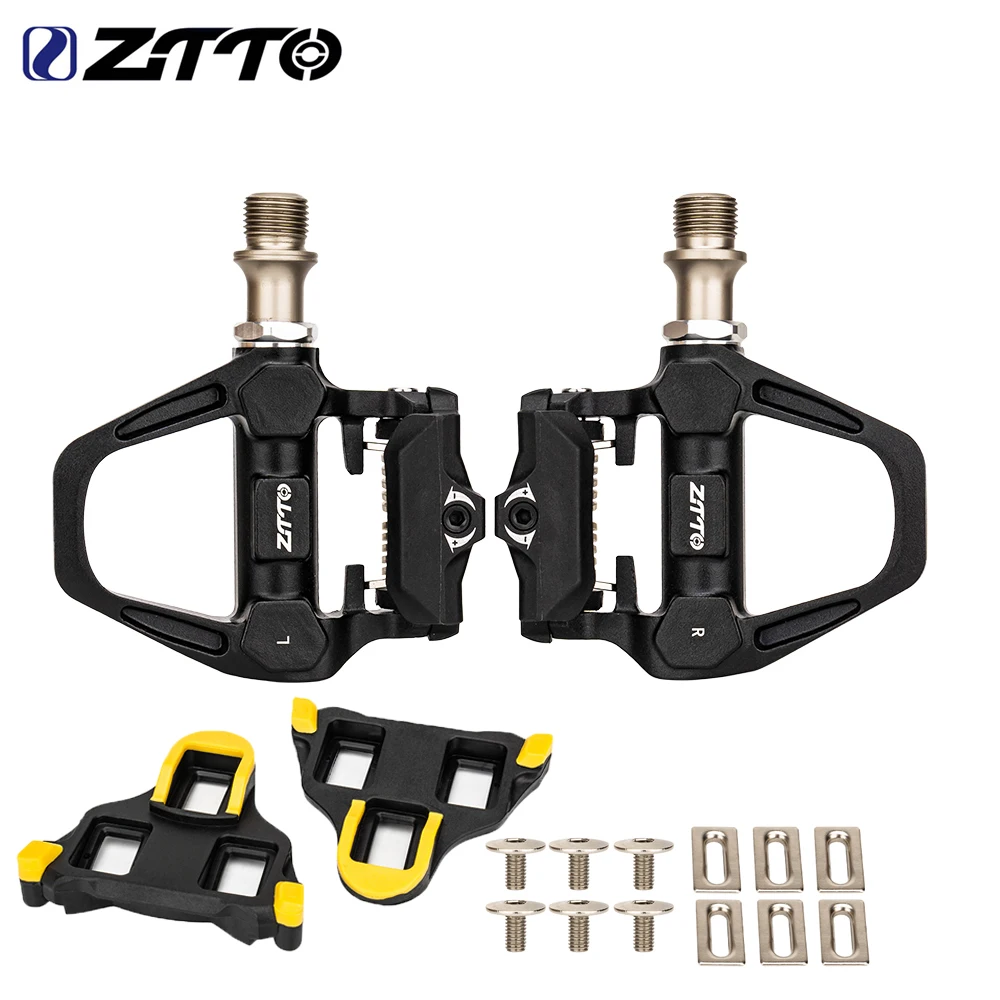 

ZTTO Road Bike Self-locking Pedal Bicycle Locking pedals Bearing Cleats Clipless Pedal For SPD SL System With Locking plate