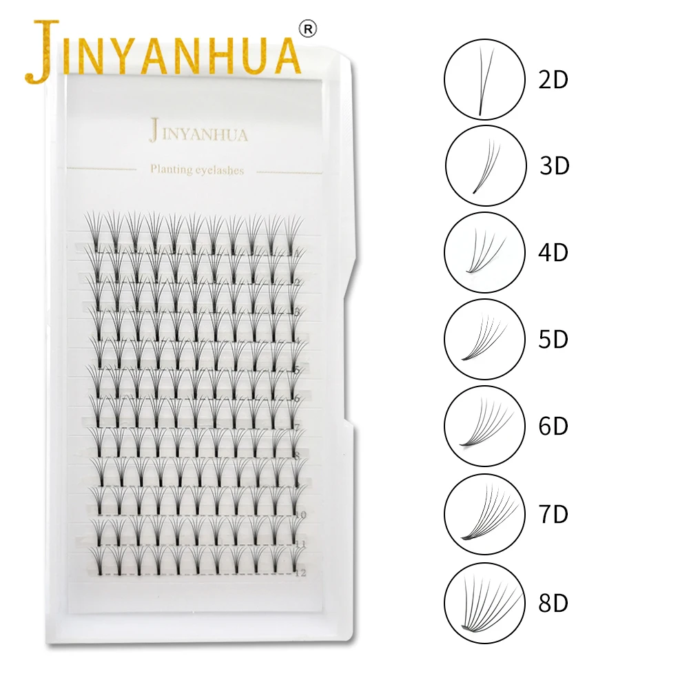 3d/4d/5d Natural Eyelashes Premade Fans Handmade Individual Lash Extensions Premade Volume Fans False Eyelashes Pestaña